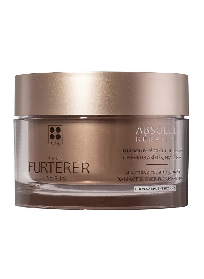 Rene Furterer ABSOLUE KERATINE Ultimate Regenerating Mask for Damaged, Over-Processed Hair, Thick Hair, 7 fl. oz.