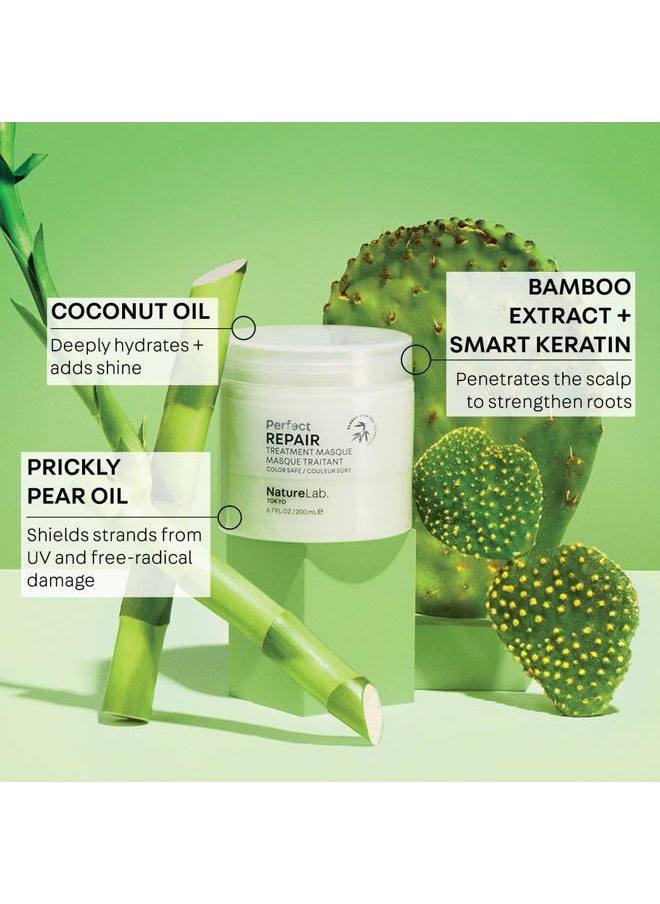 Perfect Repair Treatment Masque: Heat and Color Protection, Hair Mask Treatment to Strengthen and Repair Dull, Damaged, Brittle Hair I 6.7 FL OZ / 200ml