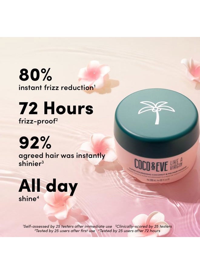 Like a Virgin Hair Masque - Coconut & Fig Hair Mask for Dry Damaged hair with Shea Butter & Argan Oil for Hair Repair & Hydration | Deep Conditioning Mask Hair Treatment (212 ml)