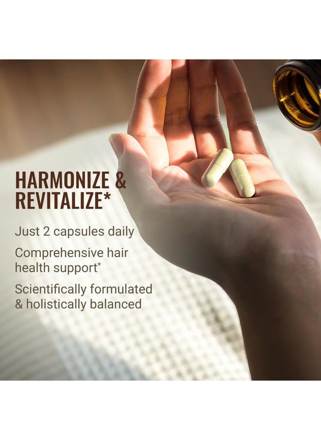 Live Conscious by Hair La Vie Revitalizing Blend Hair Vitamins with Biotin, Collagen and Saw Palmetto (2-Pack)