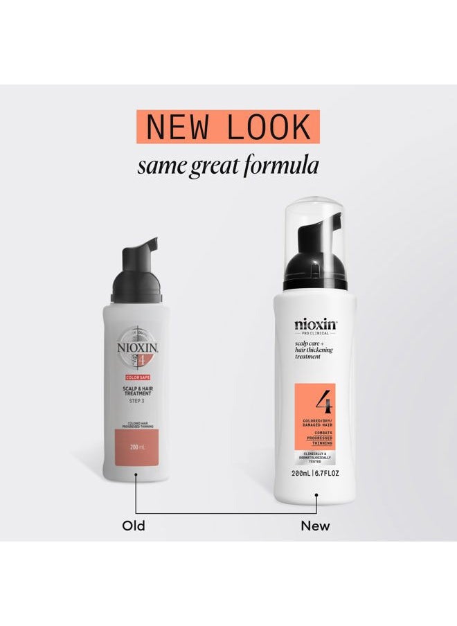 System 4 Scalp Care + Hair Thickening Leave-In Treatment | For Colored, Dry, & Damaged Hair with Progressed Thinning | Nourish & Boost Hair Density with Niacinamide & Biotin | 6.8 Fl Oz