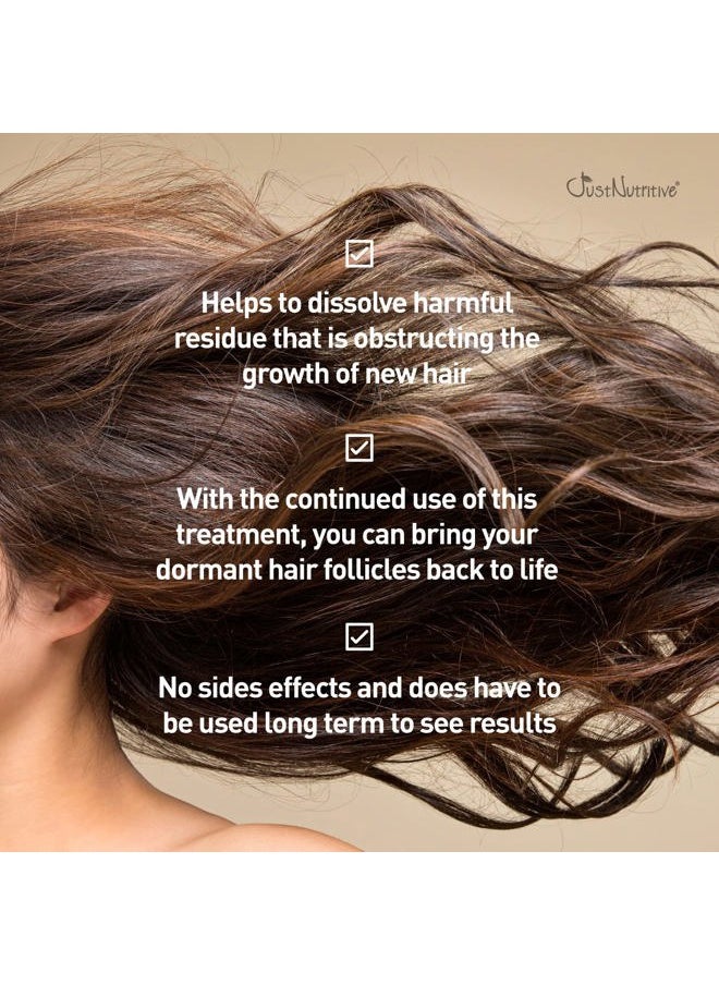 Grow New Hair Treatment | Hair Regrowth Oil | Natural Hair Care | Hair Growth Treatment For Men and Women | Just Nutritive | 4 Oz