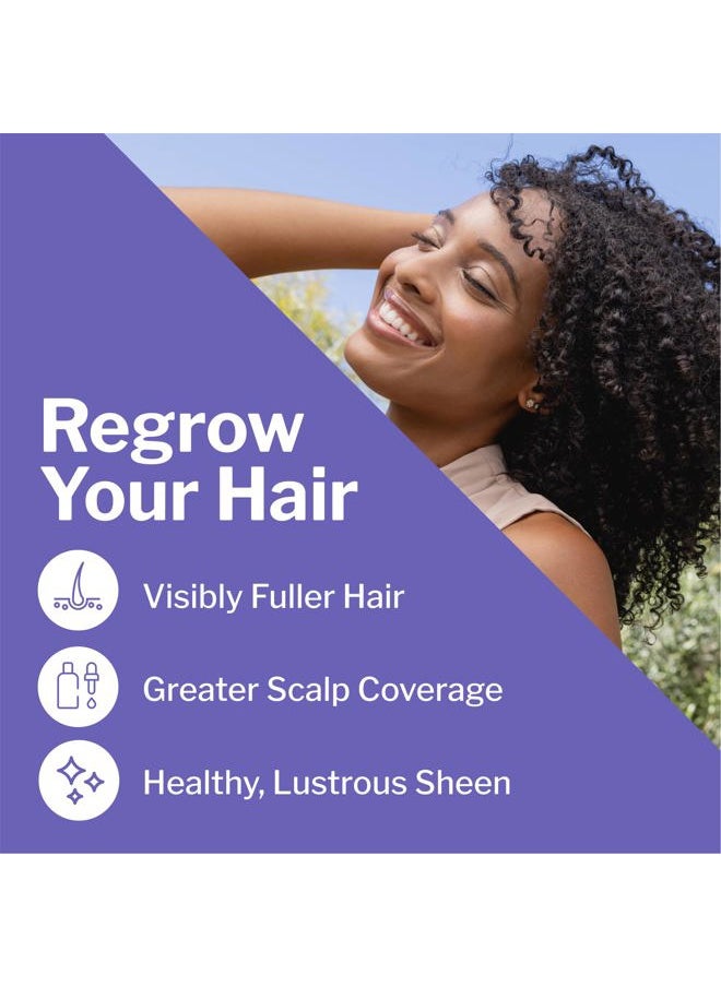 Minoxidil 2% Topical Solution for Women, Serum Promotes Hair Regrowth by Reactivating Hair Follicles (1 Month)