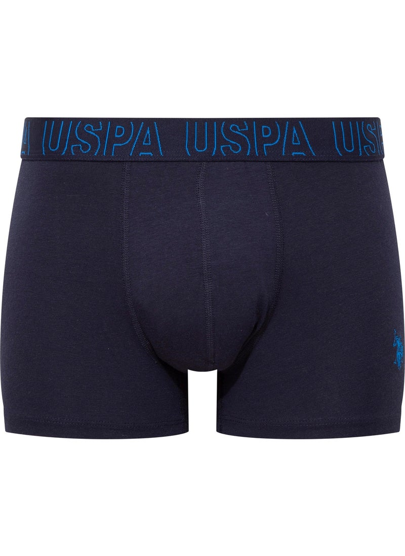 BASE. POLO ASSN. Men's Claret Red-Navy Blue-Black 3-Piece Boxer 80518