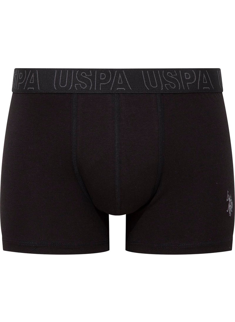 BASE. POLO ASSN. Men's Claret Red-Navy Blue-Black 3-Piece Boxer 80518