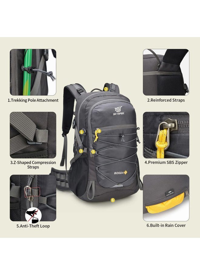 Hiking Backpack for Men Women, 35L Travel Backpack Waterproof Camping Backpack Outdoor Lightweight Daypack