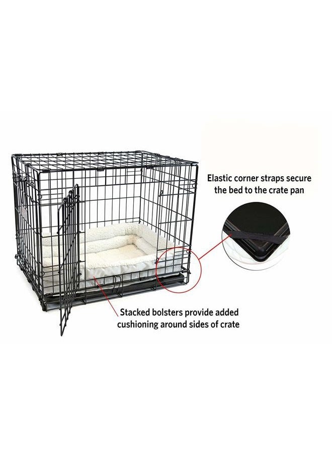 Quiet Time Deluxe Fleece Double Bolster Bed Size: 18