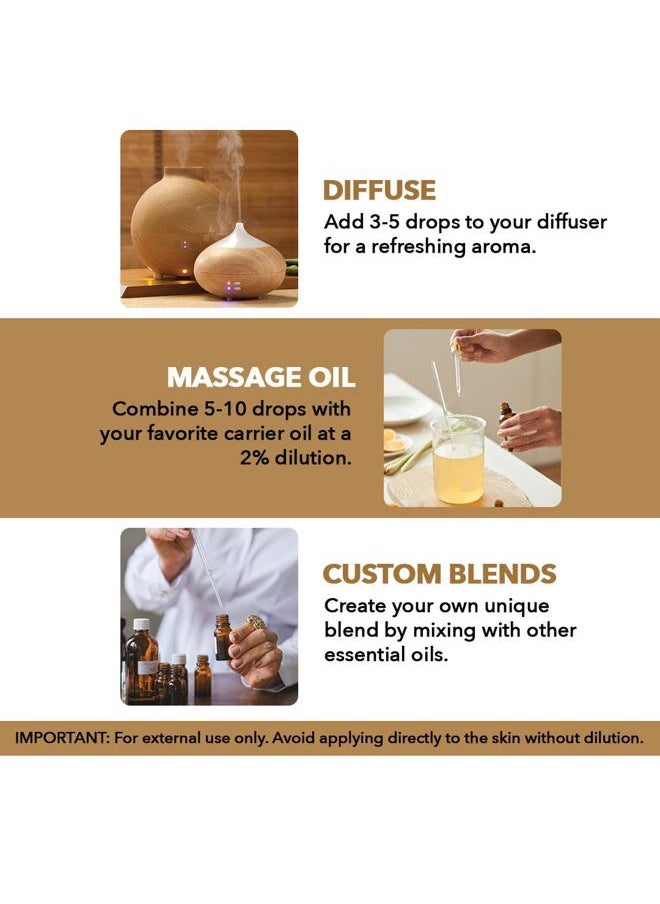 Frankincense Essential Oil | 100% Pure and Natural Frankincense Oil | Premium Grade Essential Oils for Hair Care, Home Diffusers, Skin, Aromatherapy, Massage and Humidifiers | 1 Fl Oz