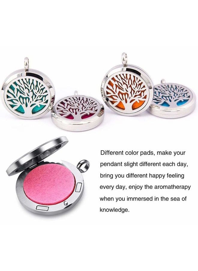 Aromatherapy Essential Oil Diffuser Necklace Stainless Steel lnspirational Locket Pendant(Lotus)