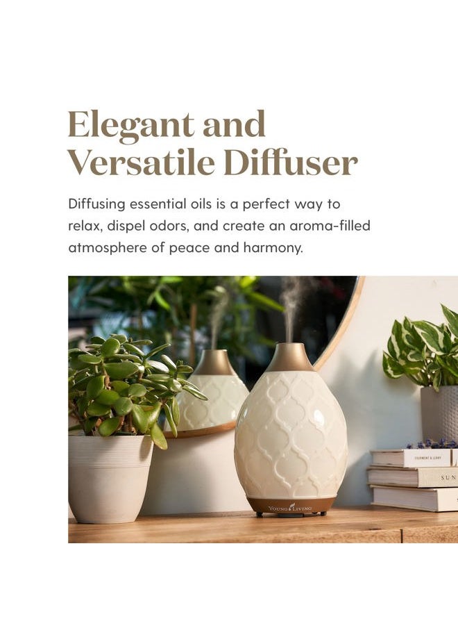 Desert Mist Essential Oil Diffuser | Ultrasonic Aromatherapy Diffuser & Humidifier | 11 LED Light Modes | 3 Run Modes & Auto Shut-Off | 10-Hour Run Time for Home & Office