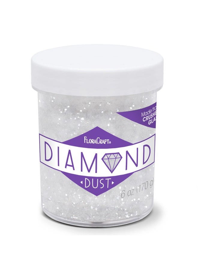 Diamond Dust Glitter 6 Ounce Clear Glass
