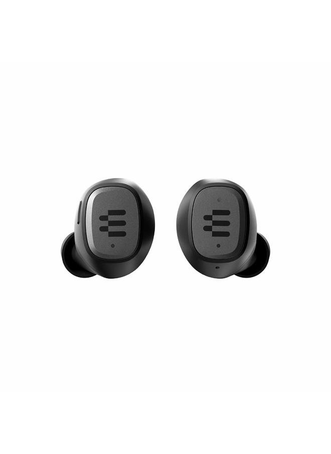 GTW 270 Wireless Gaming Earbuds, Bluetooth, Noise Reducing Closed Design, Dual Mics, Ergonomic Fit, IPX 5 Water Resistant, Portable Charging Case, 20 Hours of Playtime,Black/Silver/Grey