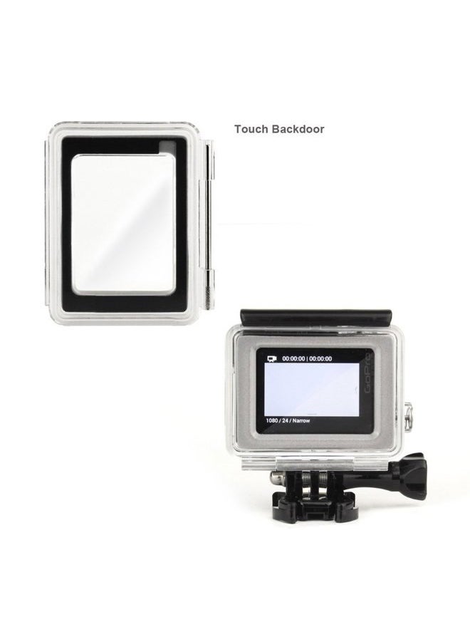 Backdoor Case Cover Kit for GoPro Hero 3+ Hero 4 Standard Waterproof Housing Case (Standard Backdoor + Skeleton Backdoor + LCD Touch Backdoor) - Standard Size Backdoor