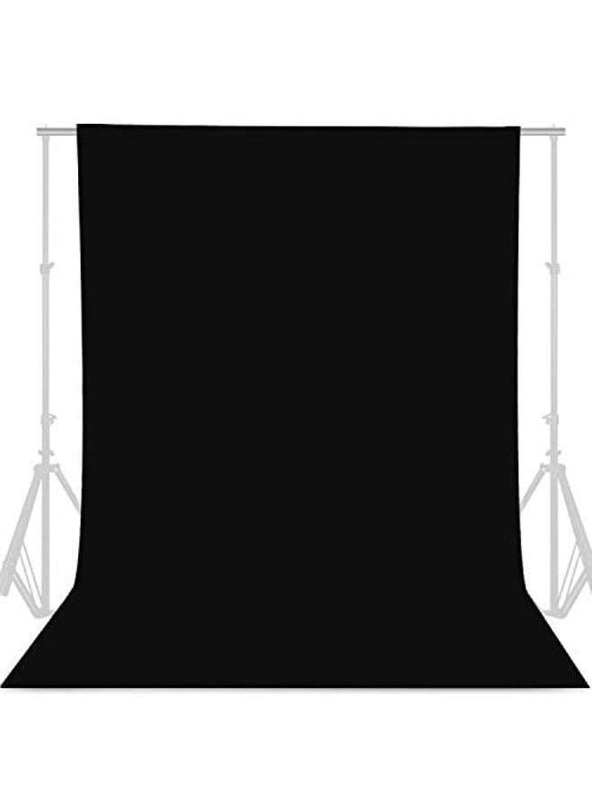 8FTX10FT Black Backdrop Background for Photography Photo Booth Backdrop for Photoshoot Background Screen Video Recording Parties Curtain