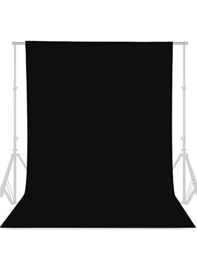 8FTX10FT Black Backdrop Background for Photography Photo Booth Backdrop for Photoshoot Background Screen Video Recording Parties Curtain
