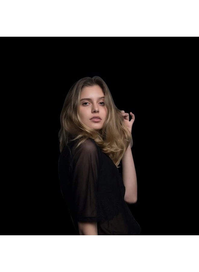 8FTX10FT Black Backdrop Background for Photography Photo Booth Backdrop for Photoshoot Background Screen Video Recording Parties Curtain