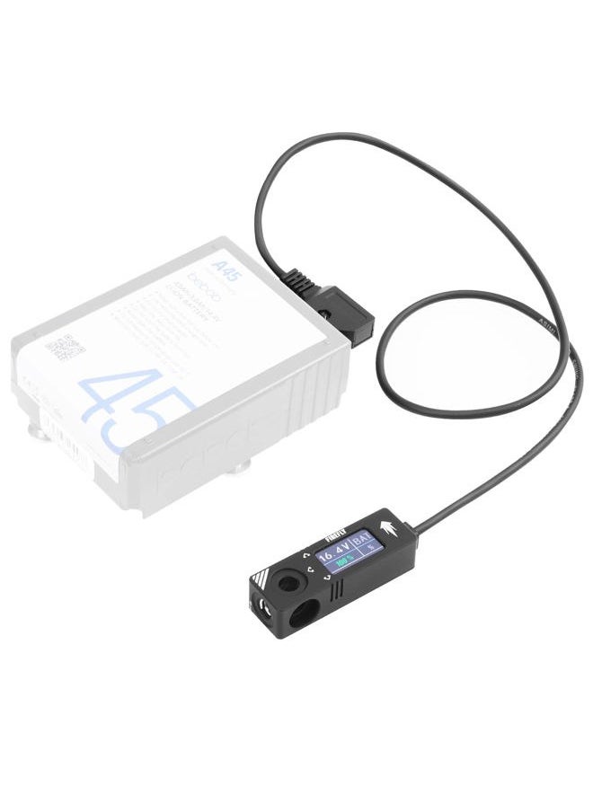 Micro Voltmeter D-Tap/P-Tap Splitter for ARRI/RED/Sony/Teradek/Smallhd/DJI/Anton Bauer/Core SWX/IDX/Bebob, Aluminum Alloy,1/4