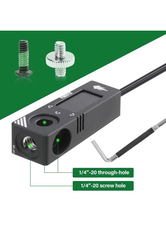 Micro Voltmeter D-Tap/P-Tap Splitter for ARRI/RED/Sony/Teradek/Smallhd/DJI/Anton Bauer/Core SWX/IDX/Bebob, Aluminum Alloy,1/4