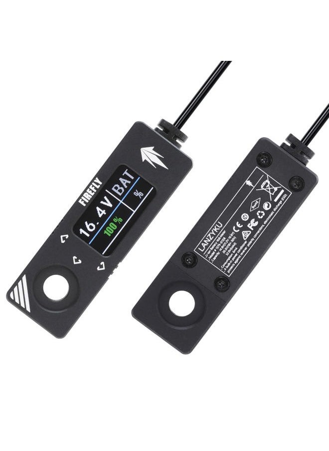 Micro Voltmeter D-Tap/P-Tap Splitter for ARRI/RED/Sony/Teradek/Smallhd/DJI/Anton Bauer/Core SWX/IDX/Bebob, Aluminum Alloy,1/4