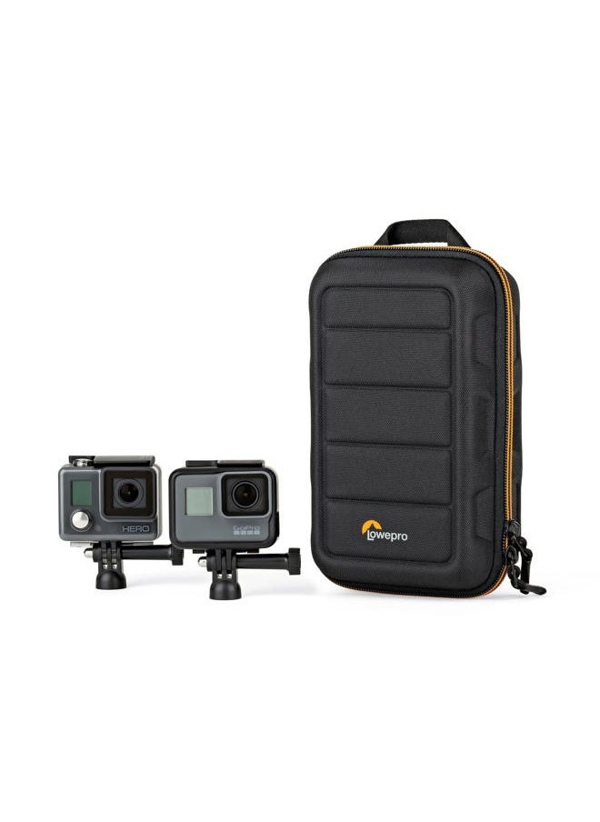 Hardside CS 60 Case for Small Drone, Mirrorless Cameras or 2 Action Cameras, 1-2 Lenses, Accessories, 14.00 x 8.51 x 22.71 cm, Black