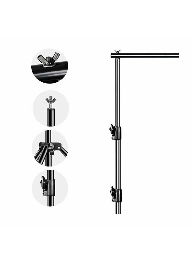 Photo Video Studio 12ft (W) x 10ft (H) Heavy Duty Adjustable Photography Backdrop Stand Background Support System Kit with Carry Bag