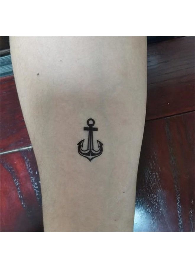 Anchor Ship Temporary Tattoo Sticker Waterproof Adult Men Women Hand Arm Shoulder 15X11cm Set of 2 (SF6106)