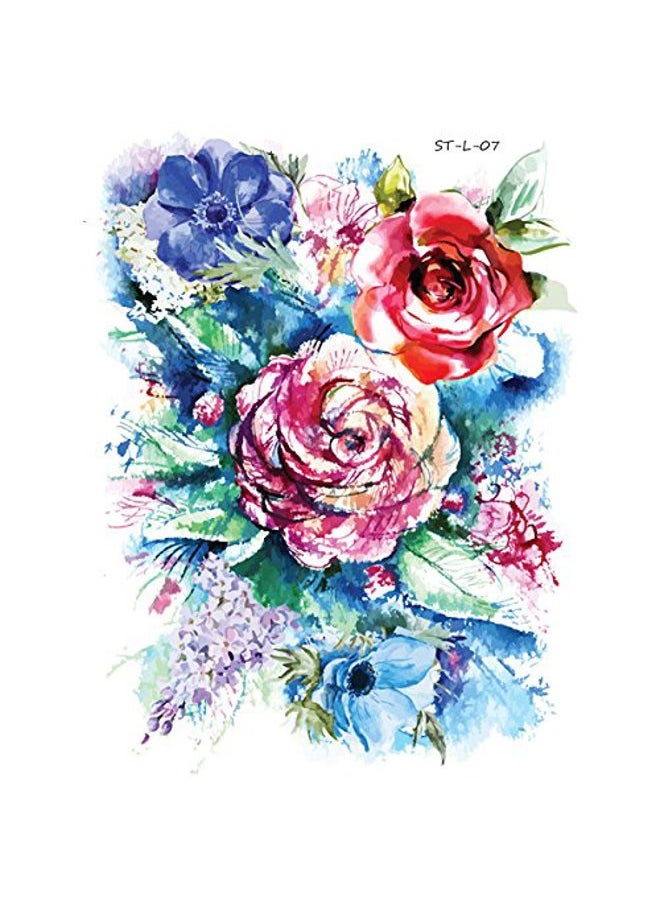 ® Temporary Tattoos - Watercolor Painting Bouquet of Summer Flowers