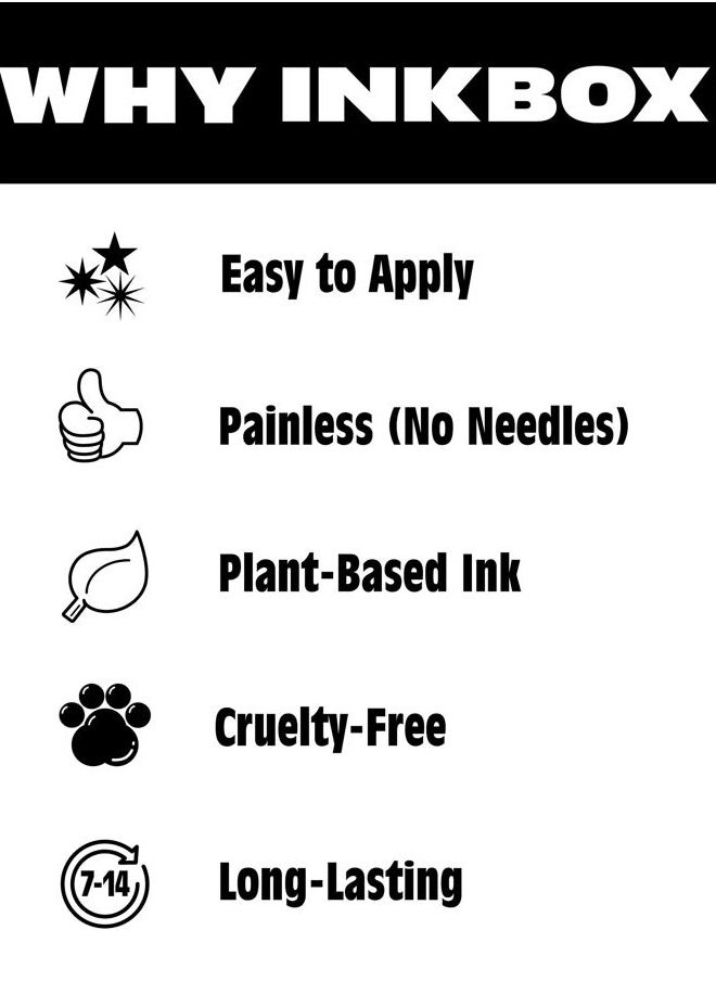 Inkbox Temporary Tattoos, Semi-Permanent Tattoo, One Premium Easy Long Lasting, Water-Resistant Temp Tattoo with For Now Ink - Lasts 1-2 Weeks, Family Tattoo, Mom, 3 x 3 in