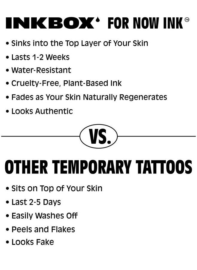 Inkbox Temporary Tattoos, Semi-Permanent Tattoo, One Premium Easy Long Lasting, Water-Resistant Temp Tattoo with For Now Ink - Lasts 1-2 Weeks, Family Tattoo, Mom, 3 x 3 in