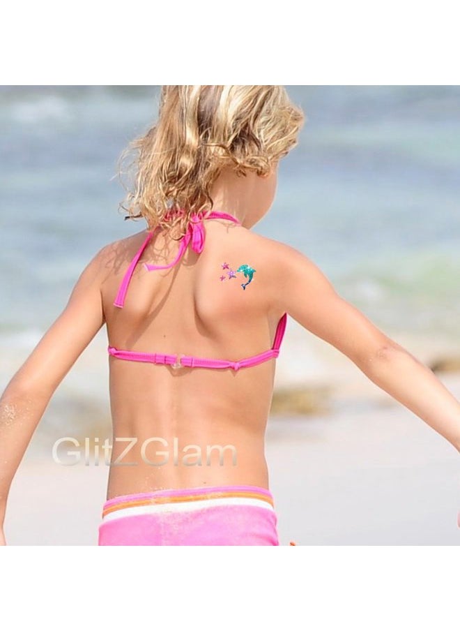 Under the Sea Glitter Tattoo Kit - Temporary Tattoos & Body Art Multicolor
