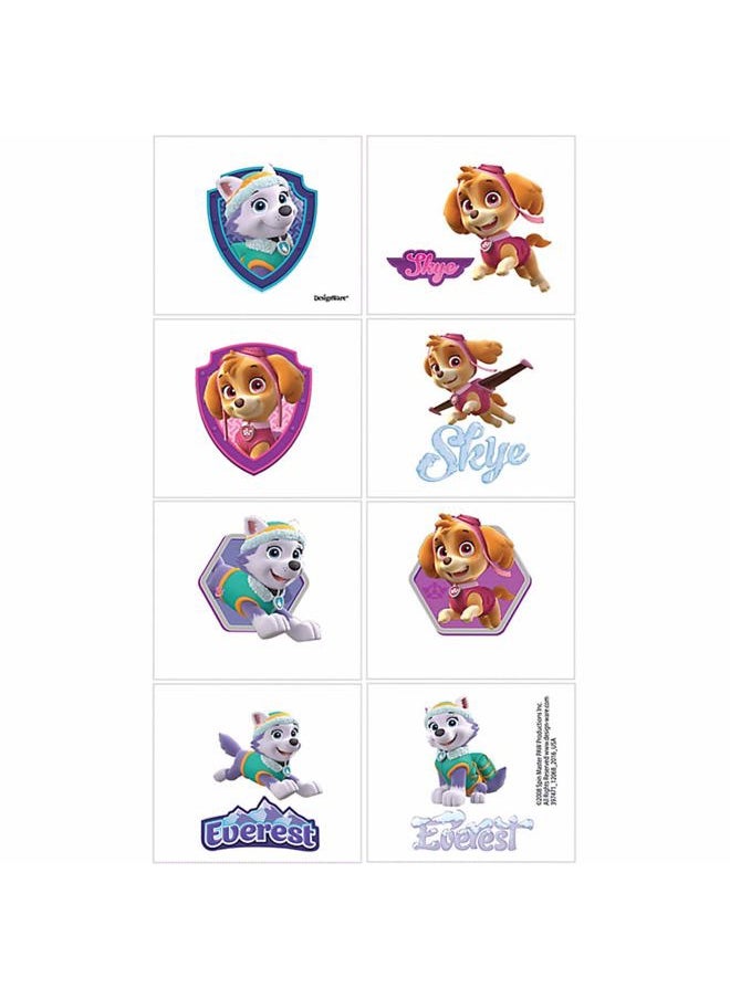 amscan 397471 Paw Patrol Girls Temporary Tattoos Birthday Party Favors Supplies, Multicolor, 2