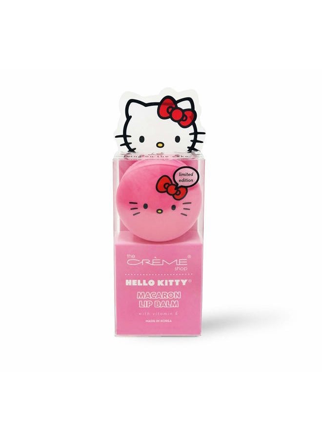 x Sanrio Hello Kitty Macaron Lip Balm (Hello Kitty Icing On The Cake) Korean Cute Scented Pocket Portable Soothing Advanced Must-Have on-the-go