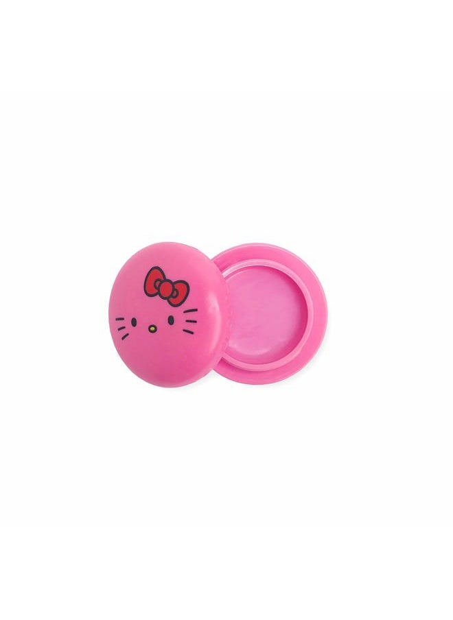 x Sanrio Hello Kitty Macaron Lip Balm (Hello Kitty Icing On The Cake) Korean Cute Scented Pocket Portable Soothing Advanced Must-Have on-the-go
