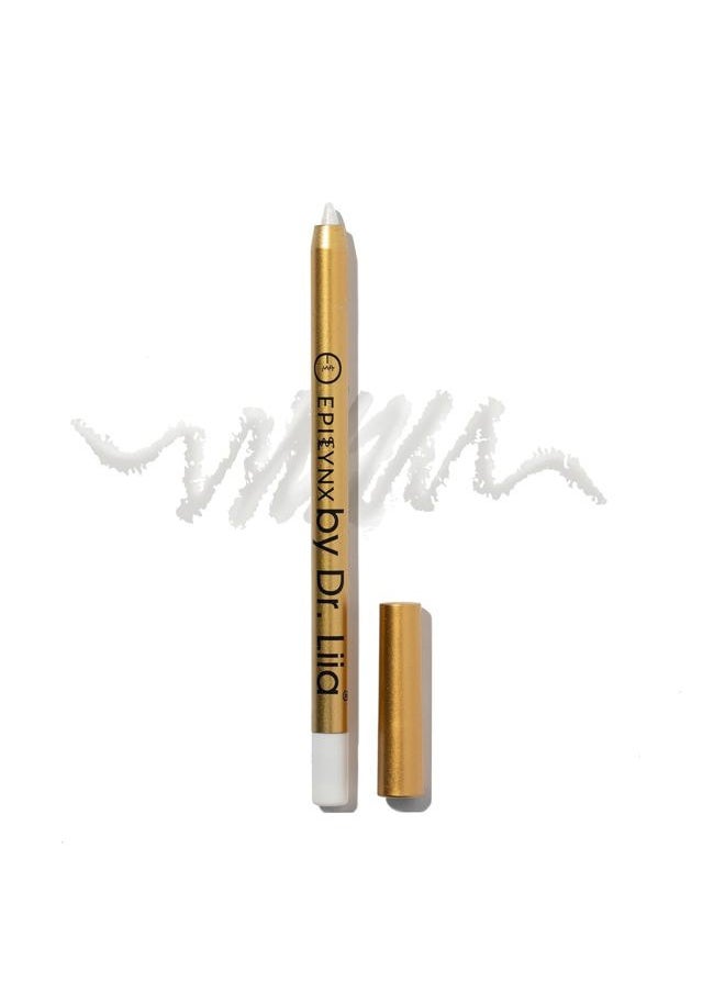 Long Lasting Glide-On Gel Eyeliner Pencil | Gluten-Free, Hypoallergenic, Vegan | 1.2ml | Moonlight White Shimmer by Dr. Liia