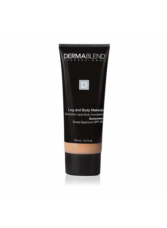 Leg and Body Makeup Foundation with SPF 25, 25W Light Sand, 3.4 Fl. Oz.