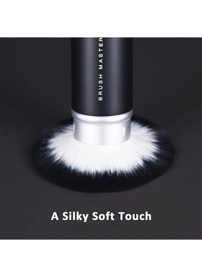 Retractable Kabuki Makeup Brush for Blush, Bronzer, Foundation, Powder, Travel Face Cosmetic Brush