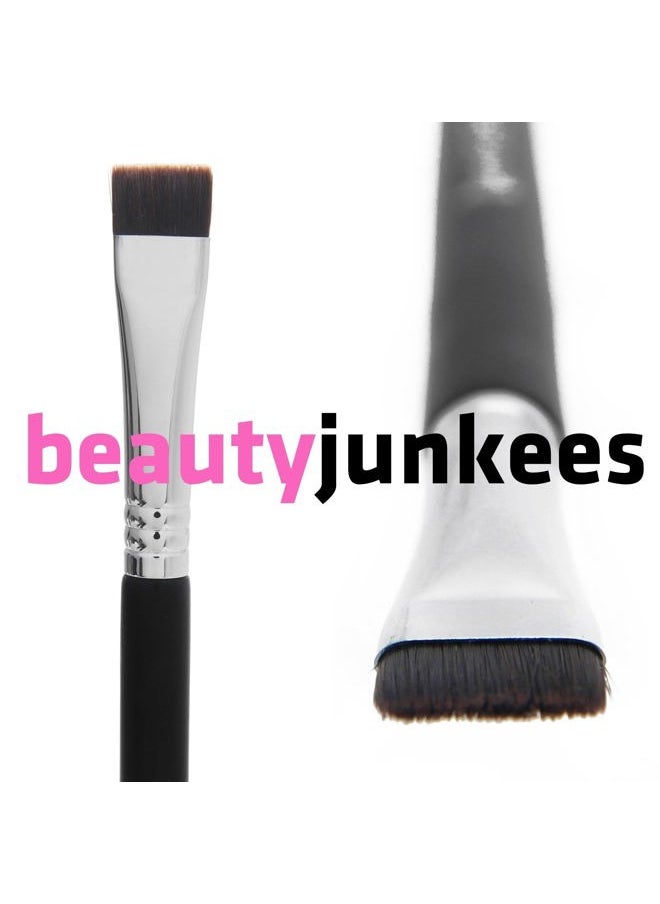 Flat Definer Eyeliner Brush Small Makeup Brush - Flat Makeup Brush for Sharp Defined Eye Liner Makeup Application, Small Flat Concealer Brush for Eyebrows Shaping, Eyeshadow, Powder, Gel, Cream