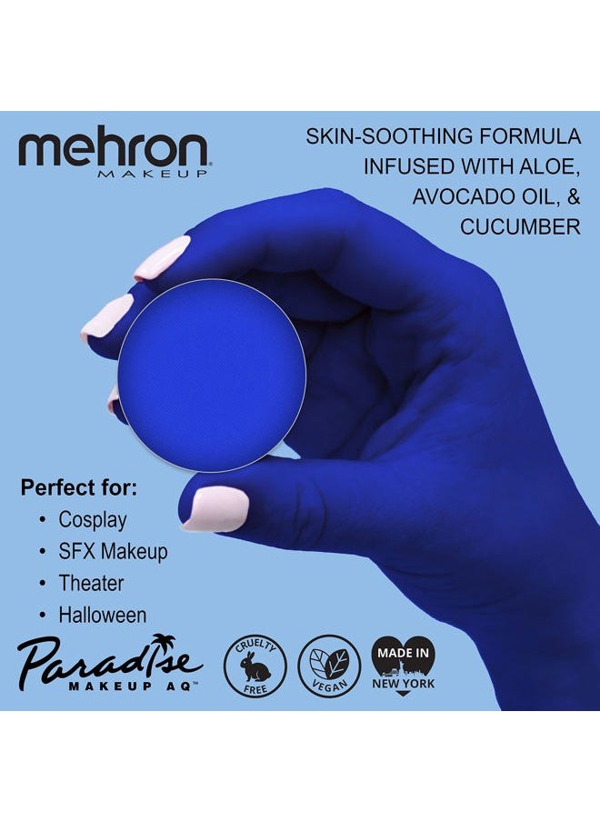 Makeup Paradise Makeup AQ Refill Size | Stage & Screen Performance, Face & Body Painting, Beauty, Cosplay, and Halloween | Water Activated Face Paint, Body Paint .25 oz (7 ml) (LAGOON BLUE)