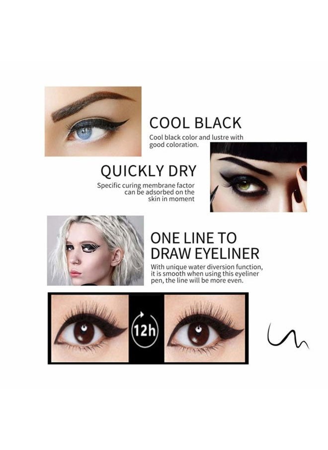 Cat Eye Makeup Waterproof Neon Colorful Liquid Eyeliner Pen Make Up Comestics Long-lasting Black Eye Liner Pencil Makeup Tools (blue)