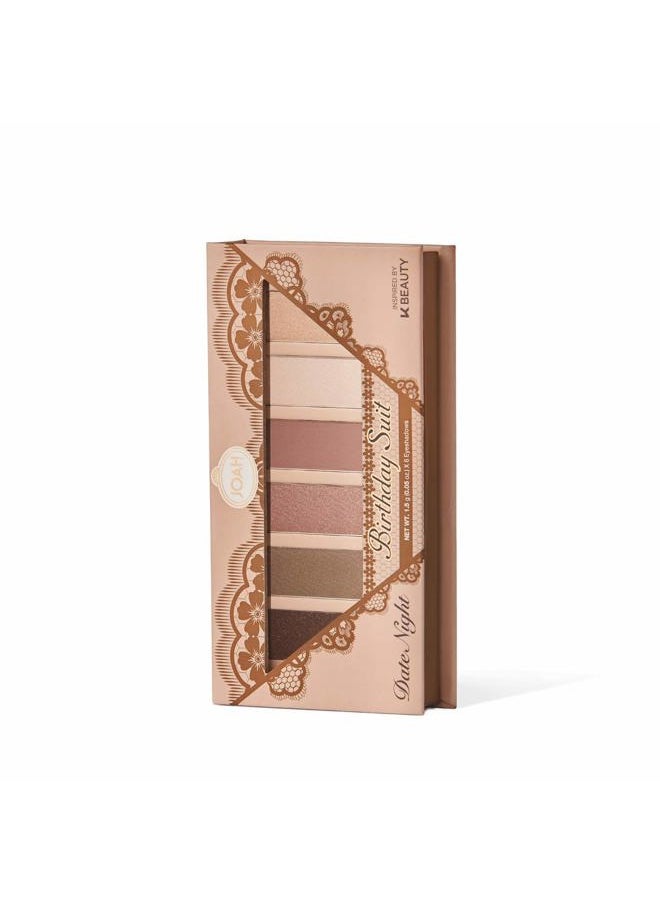 Escapades Eyeshadow Palette, 6 Pigmented Powder Eye Makeup Shades in Matte & Shimmer Finishes, Korean Beauty Palettes - Date Night