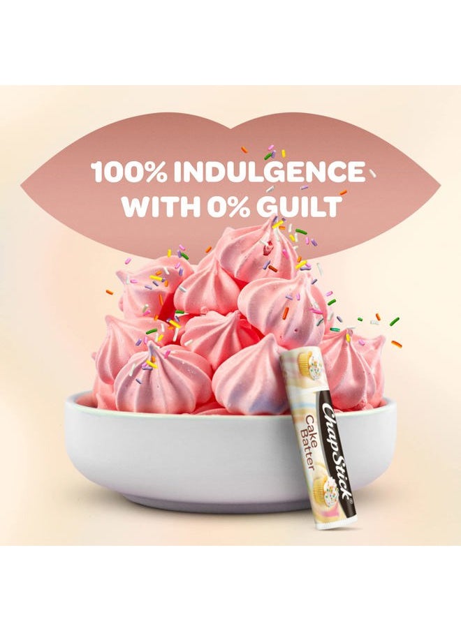 Cake Batter Limited Edition Flavored Lip Balm Tubes - 0.15 Oz (Pack of 3)