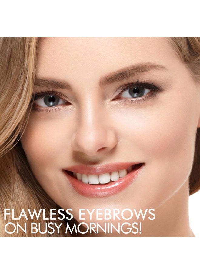 Eyebrow Stamp and Eyebrow Stencil Kit - Brow Stamp Kit, Eye Brow Stamping Kit, Brow Stencil and Stamp Kit, Brow Trio Eyebrow Kit, Perfect Bushy Eyebrows, Light Brown