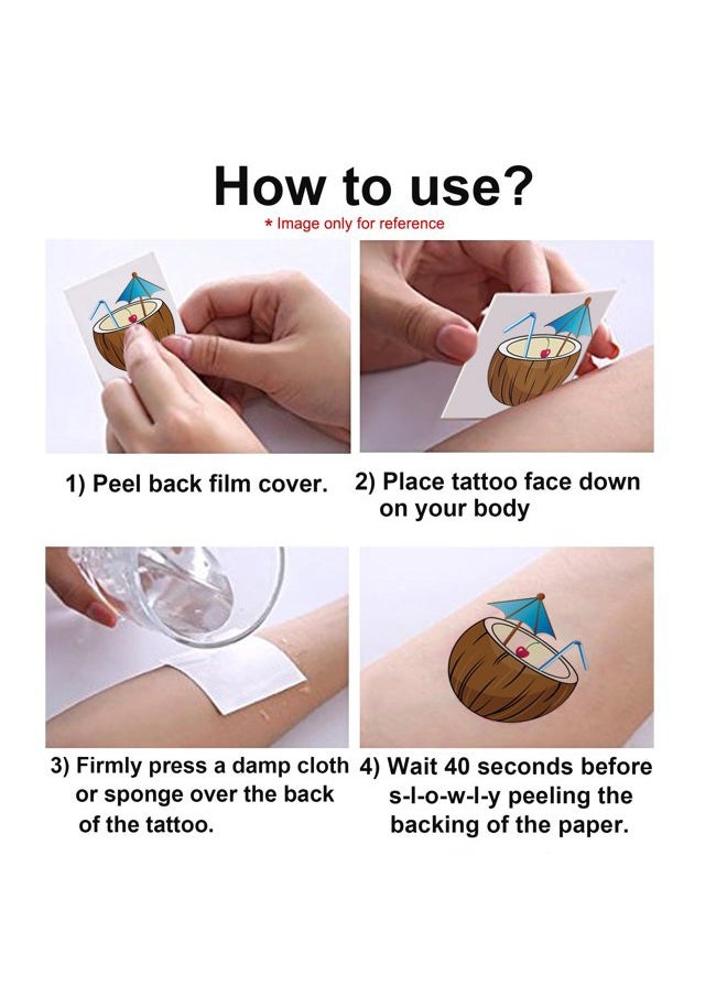 Emoticon Temporary Tattoo(160pcs 2inch), Konsait Funny Emoticon Tattoos Body Stickers for Kids Emoticon Party Favors Supplies with Heart Smirk