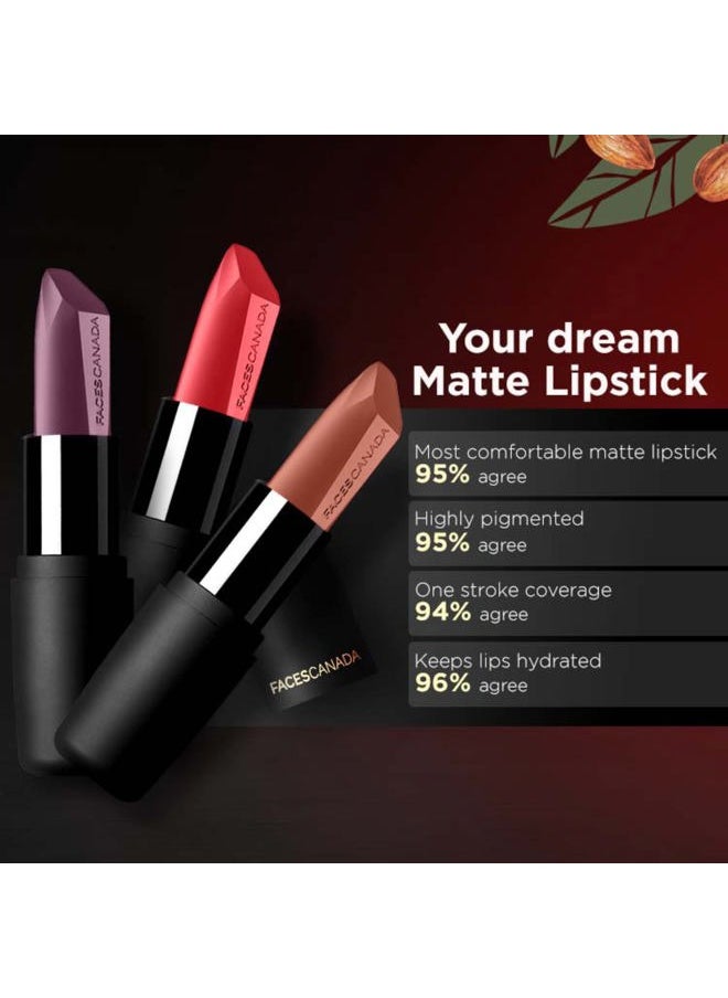 Weightless Matte Lipstick - Buff Nude 05 | Lightweight Lip Color | Smooth One Stroke Glide | Moisturizes & Hydrates Lips | 0.16 Oz/4.5g