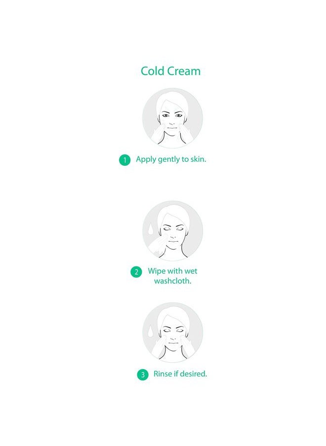 Cold Face Cream, Skin Care Facial Cleanser for All Skin Types, Deep Moisturizing Face Wash & Makeup Remover, 9.5 oz, 3 Pack
