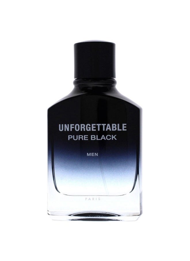 Unforgettable Pure Black Men 3.4 oz EDT Spray