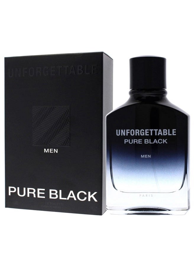Unforgettable Pure Black Men 3.4 oz EDT Spray