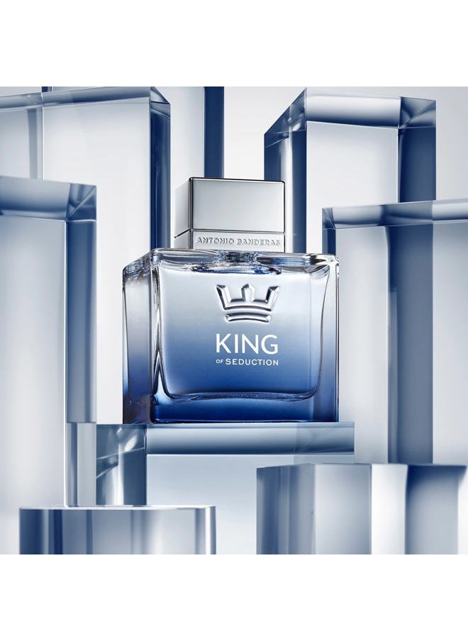 Antonio Perfumes - King of Seduction - Eau de Toilette Spray for Men - Long Lasting - Masculine, Intense and Energetic Fragrance - Bergamot, Apple and Amber notes - 6.8 Fl Oz