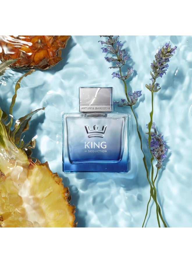 Antonio Perfumes - King of Seduction - Eau de Toilette Spray for Men - Long Lasting - Masculine, Intense and Energetic Fragrance - Bergamot, Apple and Amber notes - 6.8 Fl Oz