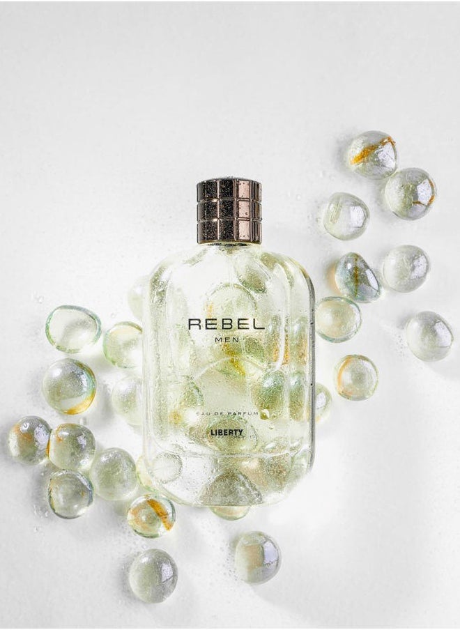 iberty Luxury Rebel Perfume Spray for Men (100ml/3.4Oz), Eau De Parfum (EDP), Long Lasting Smell, Aromatic notes.